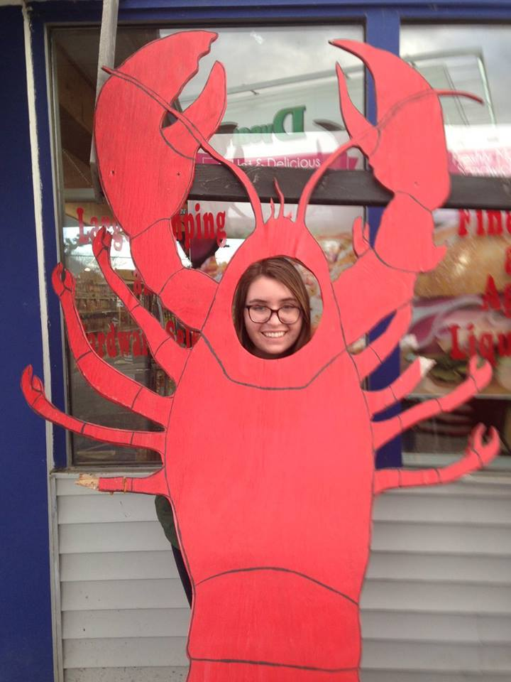 Casey as a charismatic crustacean in Maine